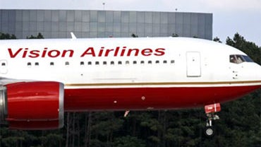 The plane carrying spies that the US exchanged with Russia, lands at Dulles International Airport in Chantilly, Va., Friday, July 9, 2010.(AP Photo/Alex Brandon) 