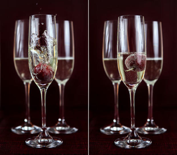 Healthy Sugar Plum Champagne Sorbet by Food Blogger Liz Vidyarthi. 