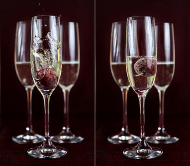 Sugar Plum Champagne Flute