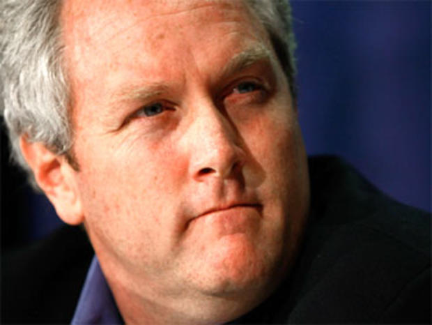 Andrew Breitbart holds a news conference on 'ACORN Revealed: The Philadelphia Story' at the National Press Club October 21, 2009 in Washington, DC. During the press conference Breitbart showed new video material as well as new footage of ACORN officials.  