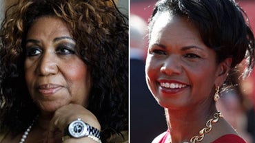 Singer Aretha Franklin and former Secretary of State Condoleezza Rice 