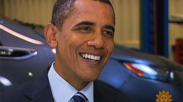 President Barack Obama interviewed by CBS News' Harry Smith on Friday, July 30, 2010 in Detroit. 