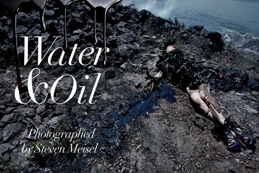 Vogue Italia's Oil-Inspired Fashion Shoot