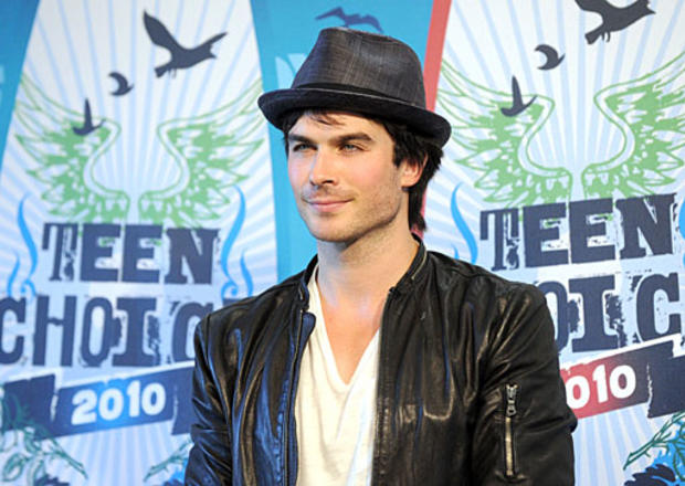 UNIVERSAL CITY, CA - AUGUST 08: Honoree Ian Somerhalder poses in press room during the 2010 Teen Choice Awards at Gibson Amphitheatre on August 8, 2010 in Universal City, California. (Photo by Jason Merritt/Getty Images)  