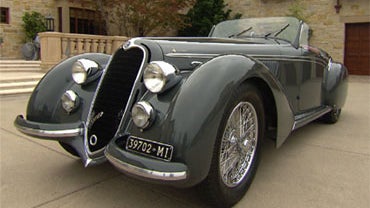 A 1938 Alfa Romeo Touring Spider, owned by Chip Connor. 