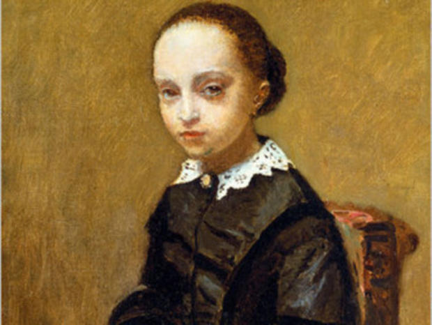 The missing painting, "Portrait of a Girl" by Jean-Baptiste-Camille Corot. 