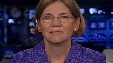 Elizabeth Warren on the CBS Evening News. 