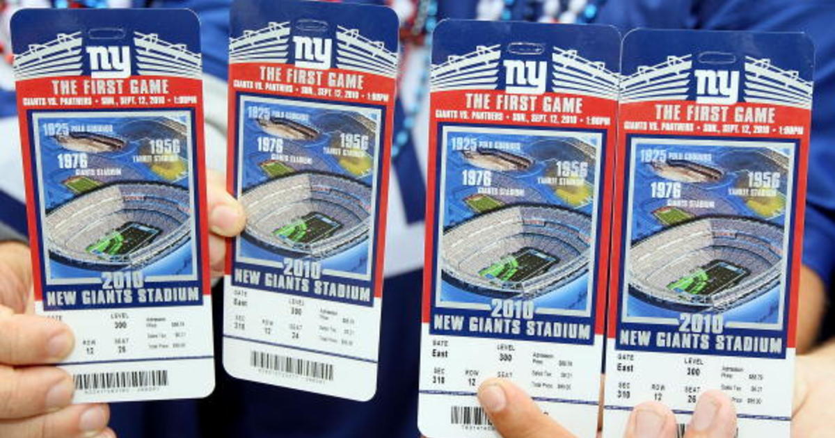 Giants & Jets Ticket Prices Spiked CBS New York