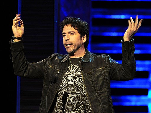Comedian Greg Giraldo at the Comedy Central Roast Of David Hasselhoff on August 1, 2010 in Culver City, California.