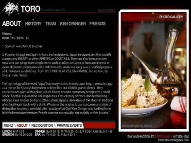Toro Restaurant by Ken Oringer 