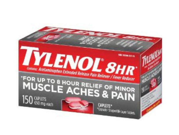 Recalled Tylenol 8-Hour Caplets. 