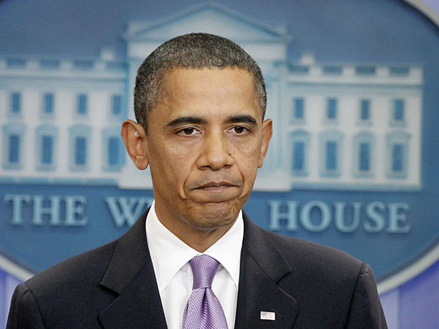 President Barack Obama makes a statement to reporters about the suspicious packages found on U.S. bound planes, Friday, Oct. 29, 2010, in the James Brady Press Briefing Room of the White House in Washington. (AP Photo/Charles Dharapak) 