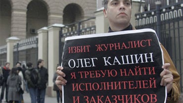 Journalist Oleg Kashin Prostest 