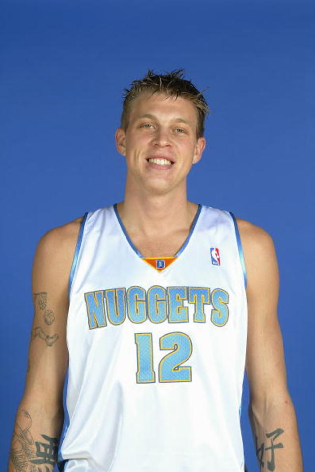 Denver Nuggets Chris Andersen Men's White NBA Replica Jersey