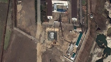 A satellite image of the Yongbyon nuclear complex in Yongbyon, North Korea taken Nov. 4, 2010, in which the Washington-based Institute for Science and International Security said showed heavy construction and excavation equipment at the site and the const 