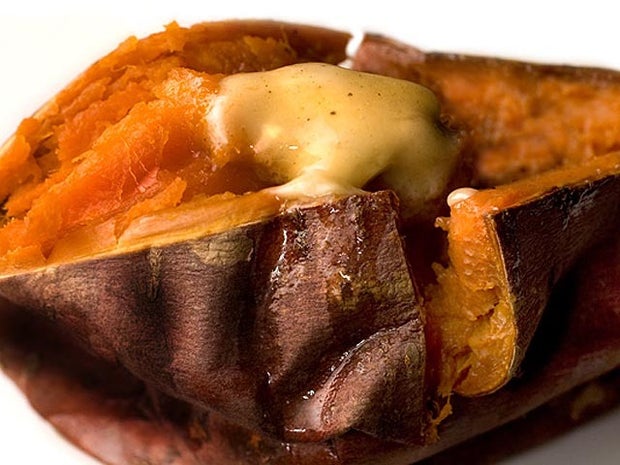 baked sweet potato, thanksgiving, 4x3 
