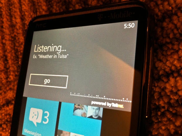 TellMe voice search on Windows Phone 7 