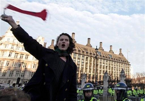 Pink Floyd Star's Son Arrested During London Student Protests