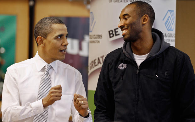 Obama And Kobe Bryant Visit Boys And Girls Club In DC 