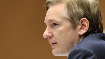 Wikileaks founder Julian Assange speaks during a NGO conference at the United Nations Office in Geneva on the sideline of the first review of the United States by the UN Human Rights Council on November 5, 2010.  