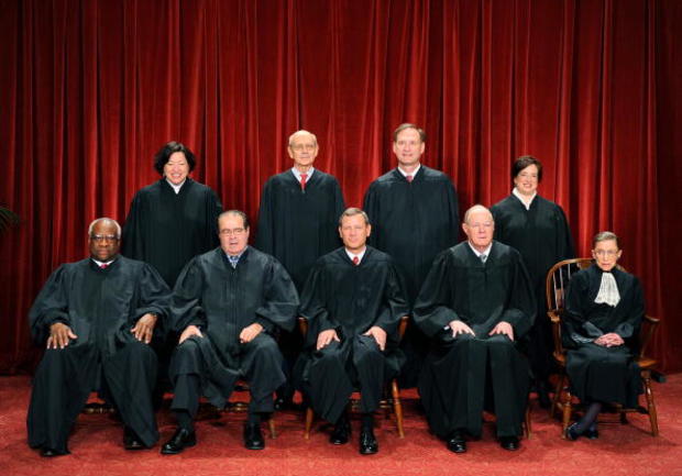 The Justices of the US Supreme Court sit 