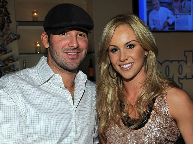 NFL player Tony Romo and journalist Candice Crawford attend the People/Time party on the eve of the White House Correspondents' Dinner on April 30, 2010, in Washington. 