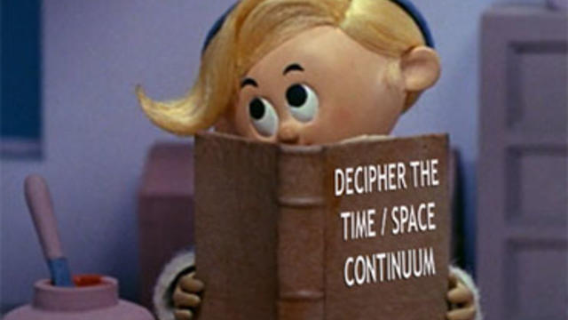 Hermey the elf in "Rudolph the Red-Nosed Reindeer" studies quantum physics.  