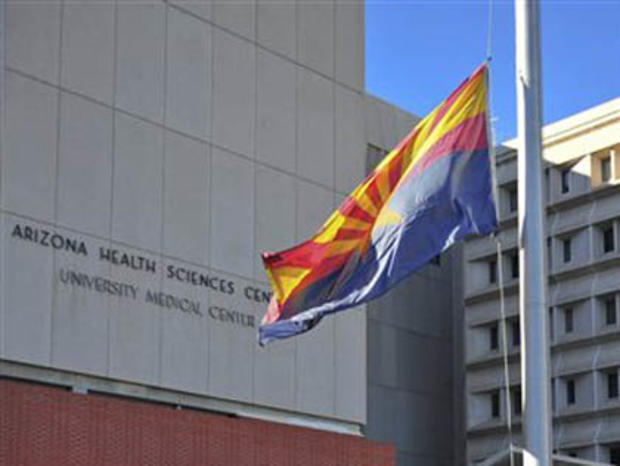 Arizona Flag at Half Staff 
