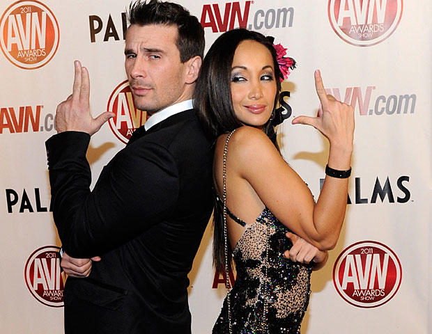 LAS VEGAS, NV - JANUARY 08: Adult film actor Manuel Ferrara (L) and adult film actress Katsuni arrive at the 28th annual Adult Video News Awards Show at the Palms Casino Resort January 8, 2011 in Las Vegas, Nevada. (Photo by Ethan Miller/Getty Images)   D 