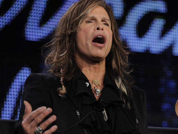 Steven Tylertakes part in a panel discussion on the show during the Television Critics Association winter press tour in Pasadena, Calif., Jan. 11, 2011.  