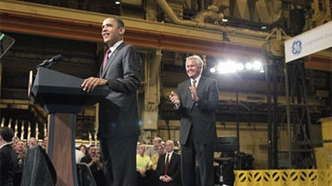 Jeffrey Immelt and Barack Obama 