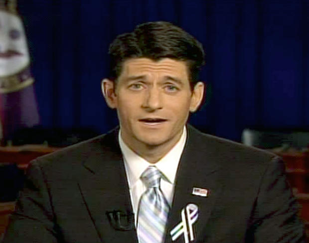 Rep. Paul Ryan, R-Wis., delivers the GOP response to President Barack Obama's State of the Union address 