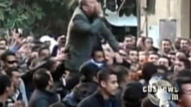 In Egypt, protesters again called for the removal of President Hosni Mubarak Jan. 27, 2011. 