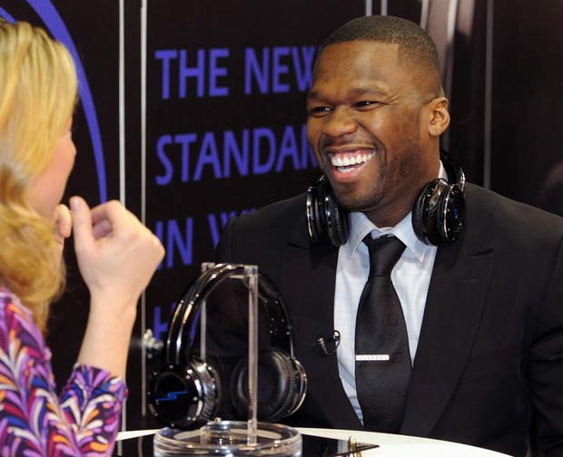 50 Cent Debuts New Sleek Headphones At The International Consumer Electronics Show In Las Vegas 