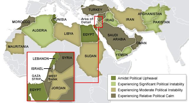 Middle East Map 