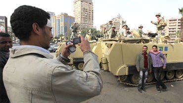 Egypt Cell Phone Protests 