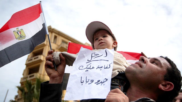 Cairo protesters Feb. 4, 2011 
