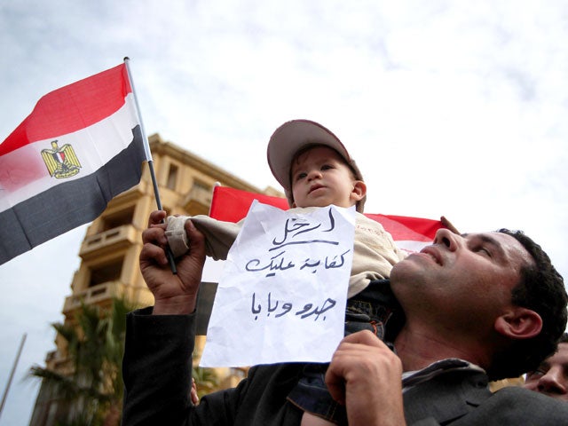 Cairo protesters Feb. 4, 2011