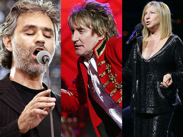 Andrea Bocelli, Rod Stewart and Barbra Streisand all admit to having stage fright. 