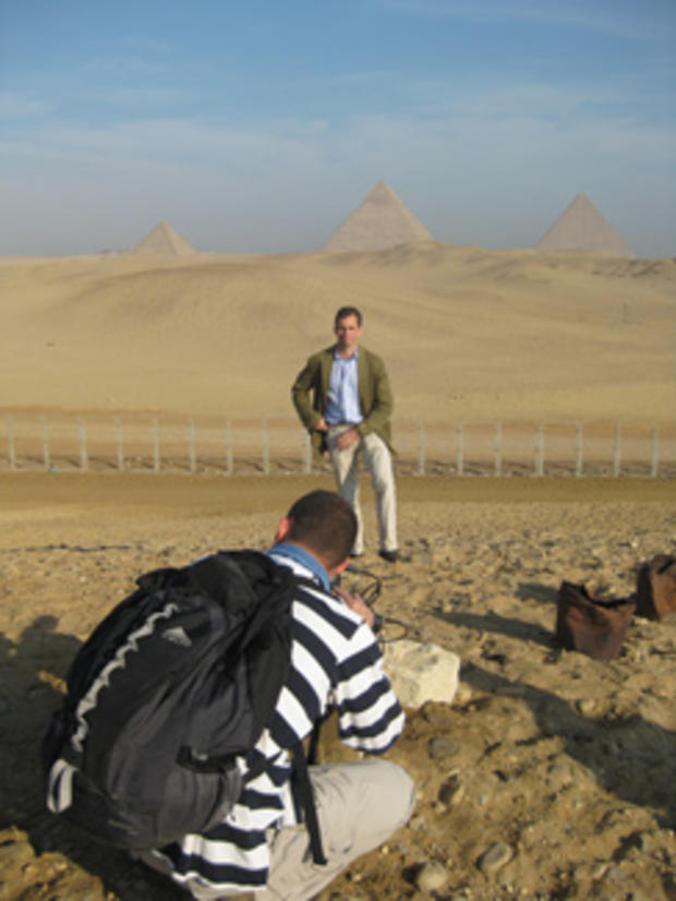 CBS News correspondent Terry McCarthy reporting from the pyramids in Giza, Egypt. 