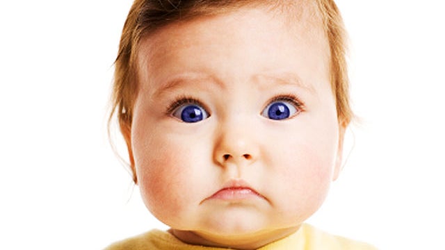 baby, blue eyes, child, boy, astonished, scared, fear, stock, 4x3 