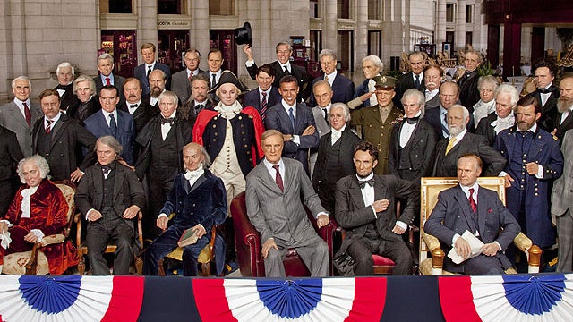 eralding their arrival in Washington D.C., wax figures of all 44 U.S. Presidents were gathered at Union Station by Madame Tussauds Washington D.C. to celebrate the launch of its U.S. Presidents Gallery. 