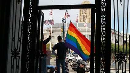 An opponent of Proposition 8 