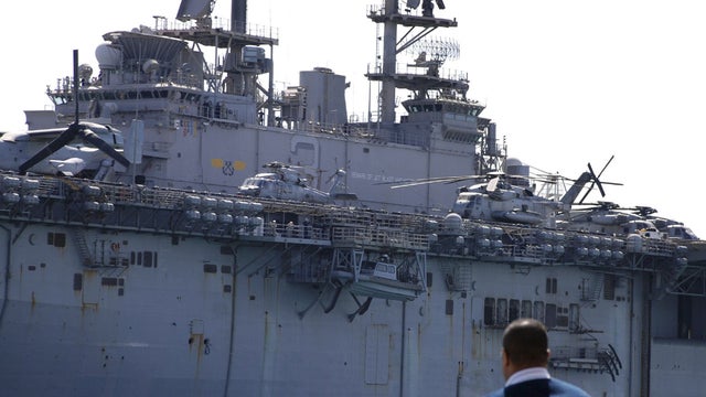 USS Kearsarge sails in the Suez canal  