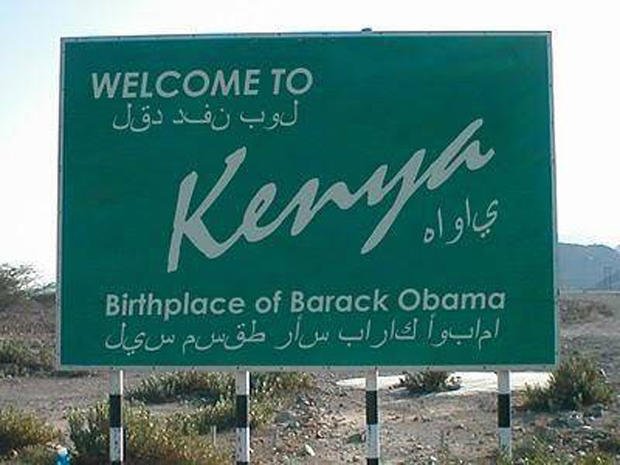 "Welcome to Kenya" sign purports to show it is the birthplace of Barack Obama. Is it real or a hoax? 