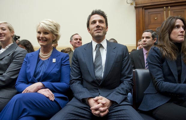 Ben Affleck and Cindi McCain on Capitol Hill, March 8, 2011. 