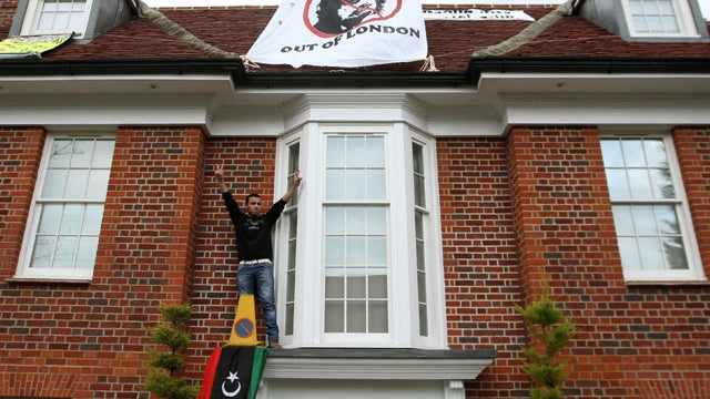 Squatters take over a Qaddafi London house 