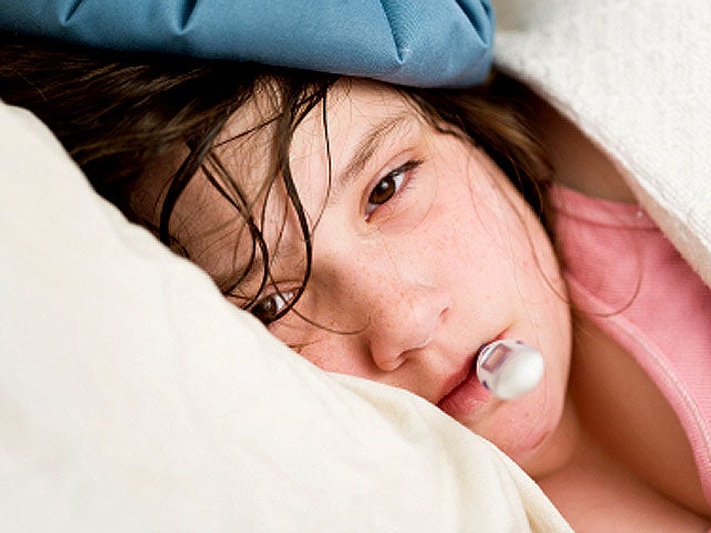 fever, illness, sick 
