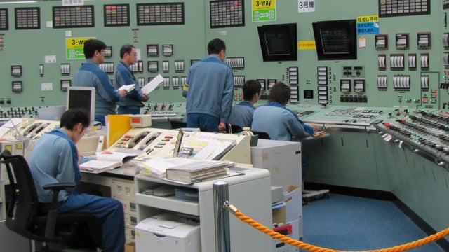 Fukushima nuclear plant control room 