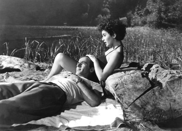 Montgomery Clift and Elizabeth Taylor 